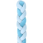 KikkaBoo Плетен плюшен обиколник 210см 3 плитки (20см) Blue (31109050002) - salemax