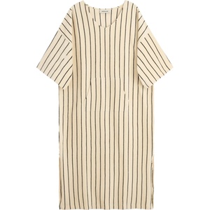 Bongusta Дамска рокля Bongusta Women's Naram Kaftan Dress Poncho - Creme & Ink - размер L/XL (134-1959-0312)