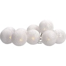 Solight LED reťaz vianočné gule bavlnené 10LED 1m 2x AA IP20