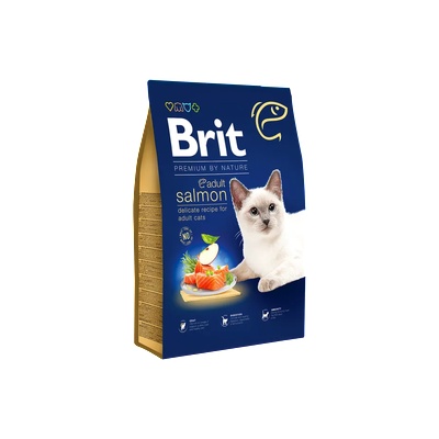 Brit Premium by Nature Cat Adult Salmon - Премиум храна за котки със сьомга
