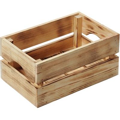Kesper Drevená opálená bednička 30 x 20 x 15 cm