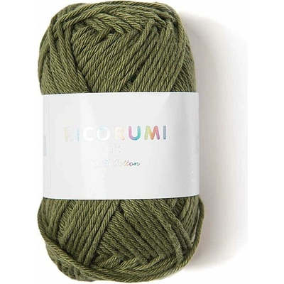 Rico Design Bavlnená háčkovacia priadza Ricorumi dk odtieň 048 olivová - 1 ks