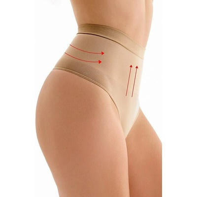 Sťahovacia tangá String High Waist Modeling béžové