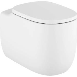 Roca Тоалетна чиния Roca A3470B7620, стояща, с двойно оттичане, Rimless, 39.5x58x44.5см (A3470B7620)