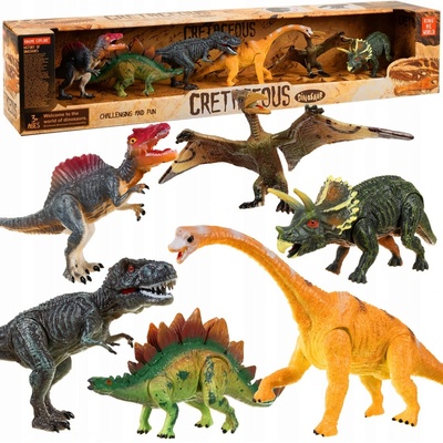 KRUZZEL Veľká sada dinosaurov 6ks
