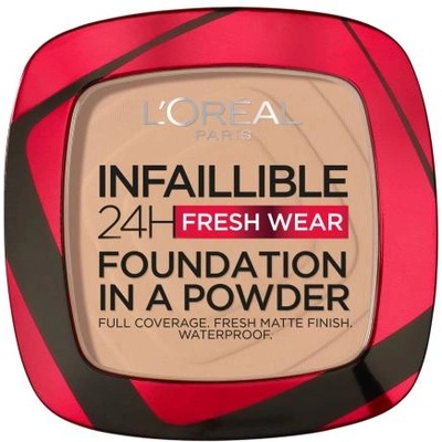 Infaillible 24H Fresh Wear Foundation In A Powder дълготраен прахообразен фон дьо тен 9 g нюанс 130 True Beige