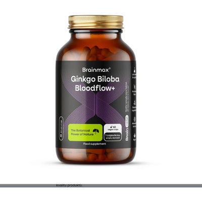 BrainMax Ginkgo Biloba Bloodflow+ 60 rostlinných kapslí