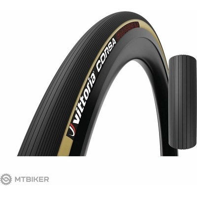 Vittoria Corsa 700x23C G2.0 galuska, čierna/hnedá
