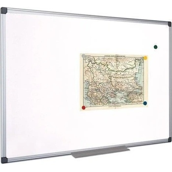 VICTORIA VISUAL Bílá magnetická tabule, 45 x 60 cm, hliníkový rám, VICTORIA