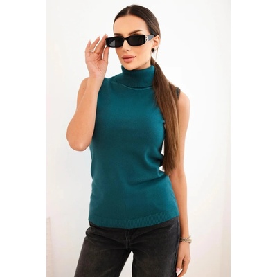 Kesi dámská viskózová halenka ZS8182 bez rukávu Modrátmavě – Hledejceny.cz