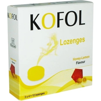 Charak Kofol Lozenges / Кофол бонбони за смучене [12 Бонбона] Мед и лимон