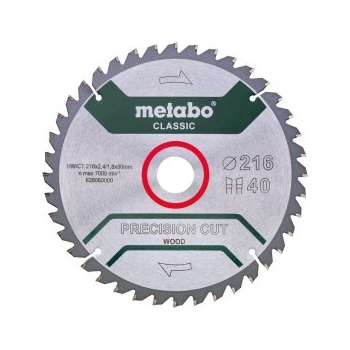 Metabo Pílový kotúč HW/CT 216x30, 40 WZ 5°
