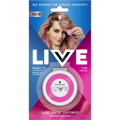 Schwarzkopf live Paint It Pink Crush křída na vlasy 50 ml