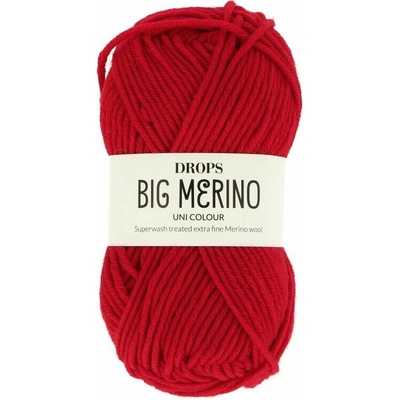 Drops Big Merino UNI 27 červená