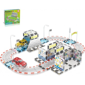 PicassoTile Závodní stadion s příslušenstvím 64 ks