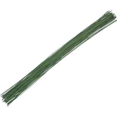 Aranžérsky drôt na drôtikovanie kvetov 0,8mm×30cm 40ks - zelený