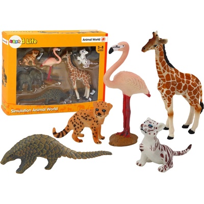 mamido Sada figúrok zvieratá žirafa plameniak slon tiger