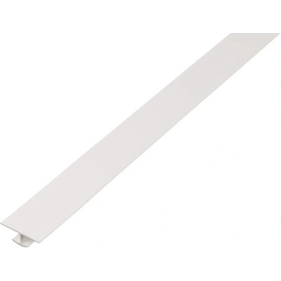 H profil PVC biely 25x6x10x1 mm 2,6 m