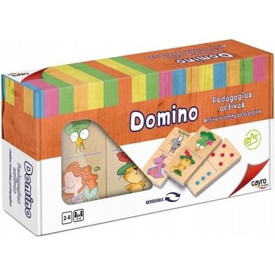 Cayro Domino Kids Logická hra XL Spoločenská hra Vzdelávacia hra