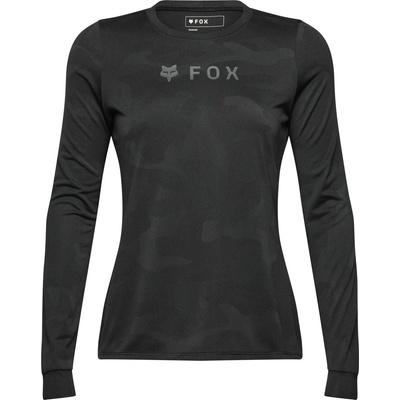 FOX Racing Дамска фланелка с дълъг ръкав за колоездене FOX Racing Women's Ranger Tru Dri L/S Jersey Cycling jersey - Black (156-2580-0112)