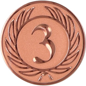 Bronzový emblém Číslo 3