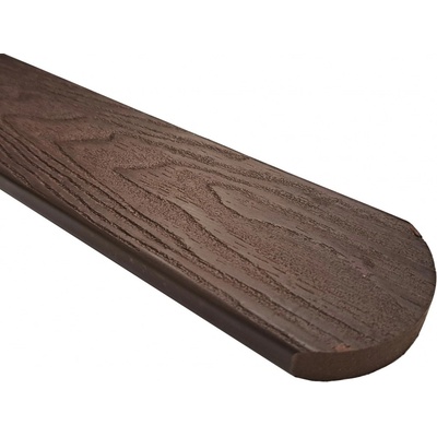 Gutta WPC plotovka Guttafence 3D oblá tmavě hnědá (RAL8019) 71 x 11 x 1000 mm