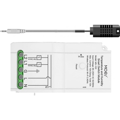 Moes Tuya TH15 dual S čidlem SI7021