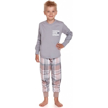 Detské pyžamo Doctor nap 4311 Together we´re strong sivá