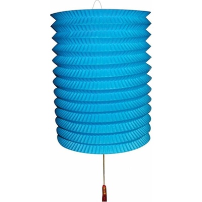Lampion papírový 28 cm, modrý
