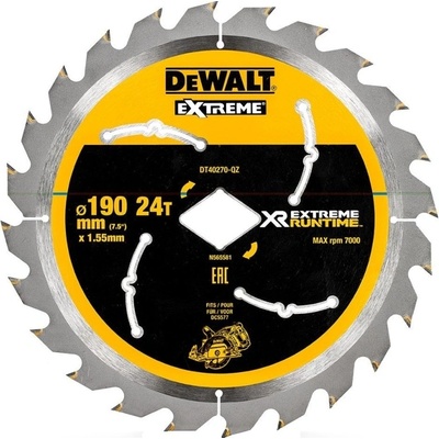 DeWALT DT40270 Pilový kotouč 190 x 1,55 mm, 24 zubů