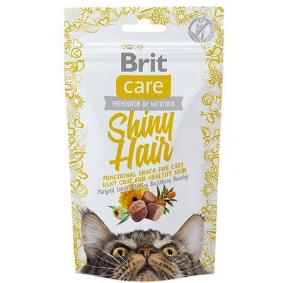 Brit Care Cat Functional Snack Shiny Hair - Лакомство за красива козина - 50 г