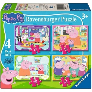 Ravensburger Детски пъзел Ravensburger 4 в 1 - Прасенцето Пепа (12004104) - ozone