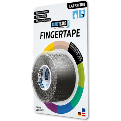 BuddyCare Náplast na prsty 2,5 cm x 4,5 m černá