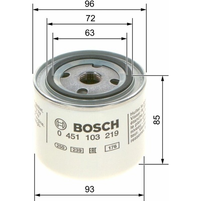 Olejový filter BOSCH 0 451 103 219
