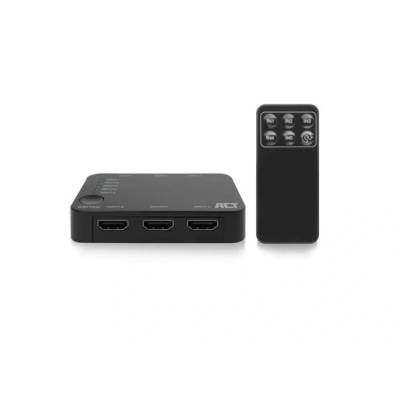 Act HDMI суич ACT AC7841, 5/1, 3D, 4K@60Hz, Черен (EWENT-ACT-SPLIT-AC7841)