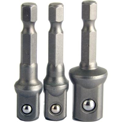 Adaptér do vrtačky, sada 1/4", 3/8", 1/2", PROLINE