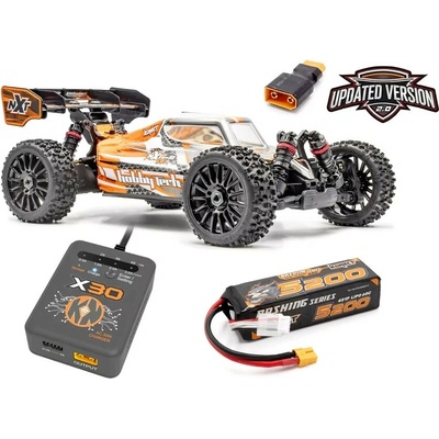Spirit NXT EVO RR 2.0 Brushless buggy - oranžová (vr. LiPo a nabíjače)