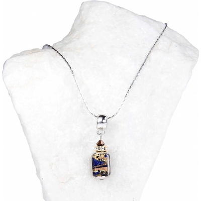 Lampglas Mimoriadny dámsky náhrdelník queen of the night s 24 karátovým zlatom v perle NSA5