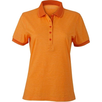 James & Nicholson JN 705 Dámske polo oranžová melange oranžová