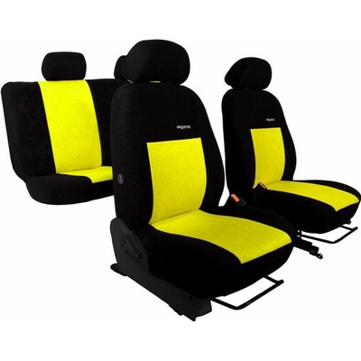 Autopoťah Pok-ter Elegance žlto-čierne velour-velour