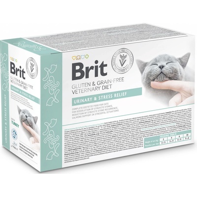 Brit Grain & Gluten Free VD Cat Pouch fillets in Gravy Urinary & Stress Relief 12 x 85 g