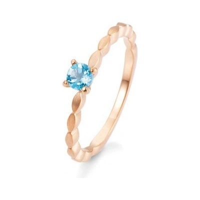 Sofia Diamonds prsteň z ružového zlata s topásom BE42 03331 R