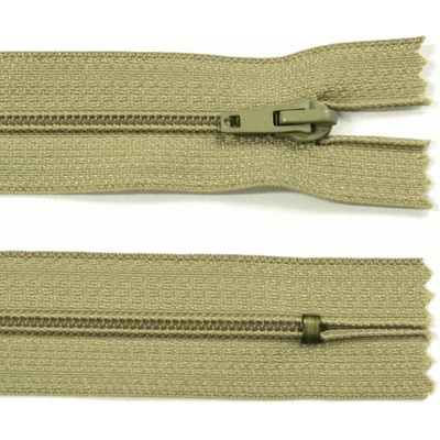 Spirálový zip no.3 nerozepínací 22cm - více barev color: 529 béžovo písková
