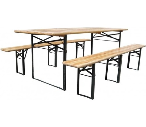 Hawaj Pivní set 220 x 50 x 25 cm 3 nohy na lavici
