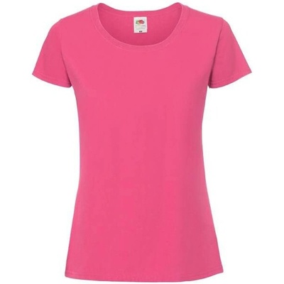 Pink Iconic 195 Ringspun Premium Premium Fruit of the Loom ružová