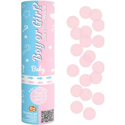 KONFETY vystřelovací Boy or Girl růžové 15cm – Zboží Dáma