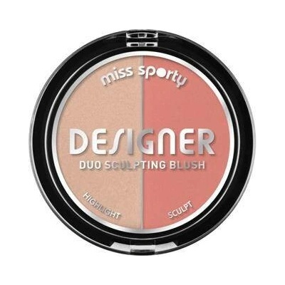 Miss Sporty Duo Sculpting Blush oční stíny 100 Draping 9 g