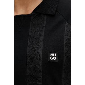 HUGO тениска с яка мъжка от памук Dromos (50556604) - answear - 158,40 лв