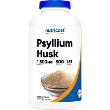 Image 1 of Nutricost Psyllium Husk 1500 mg [500 капсули]