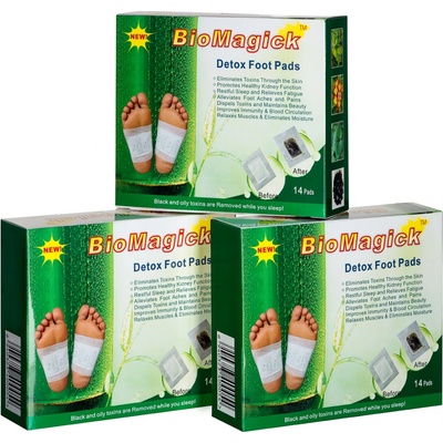 Biomagick detox detoxikační náplasti 3 x 14 ks